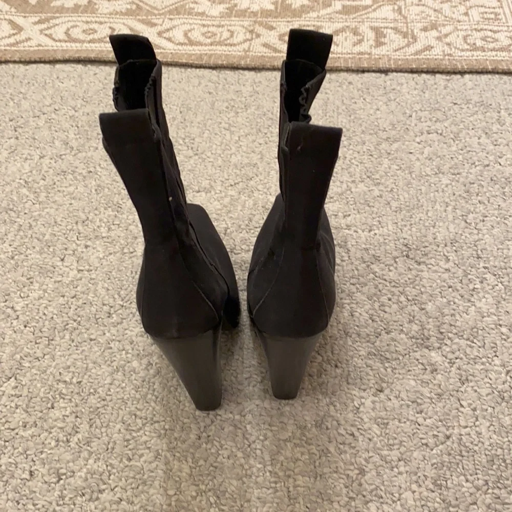 Chloe Sevigny Opening Ceremony Black Canvas Platform Boots. Need Repair/… - Picture 10 of 10